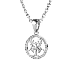 Pendentif Zodiaque Cancer Argenté