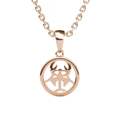 Pendentif Zodiaque Cancer Or Rose