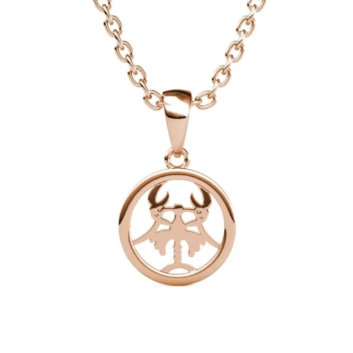 Pendentif Zodiaque Cancer Or Rose