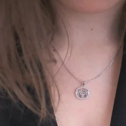 Pendentif Zodiaque Gémeaux Argenté