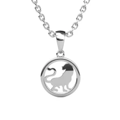Pendentif Zodiaque Lion Argenté