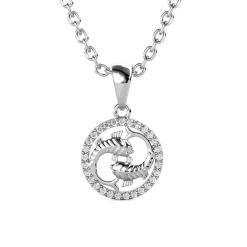Pendentif Zodiaque Poisson Argenté