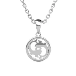 Pendentif Zodiaque Poisson Argenté