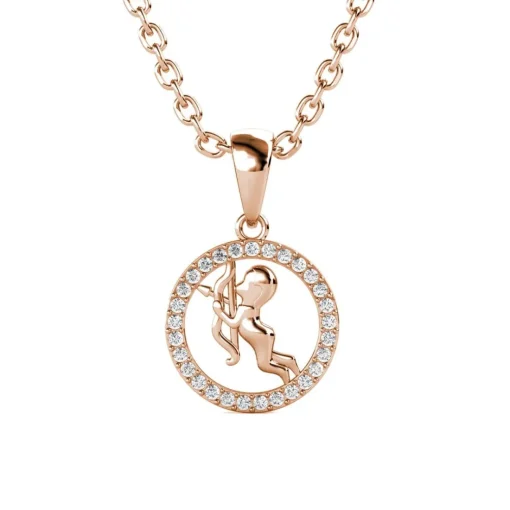 Pendentif Zodiaque Sagittaire Or Rose
