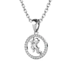 Pendentif Zodiaque Sagittaire Argenté