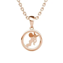 Pendentif Zodiaque Sagittaire Or Rose