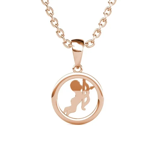 Pendentif Zodiaque Sagittaire Or Rose