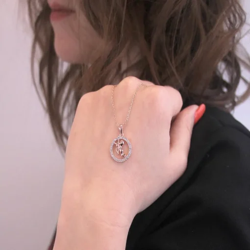 Pendentif Zodiaque Sagittaire Or Rose