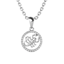 Pendentif Zodiaque Scorpion Argenté
