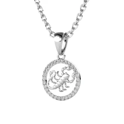 Pendentif Zodiaque Scorpion Argenté