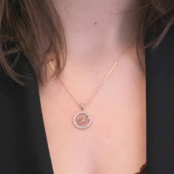 Pendentif Zodiaque Scorpion Or Rose