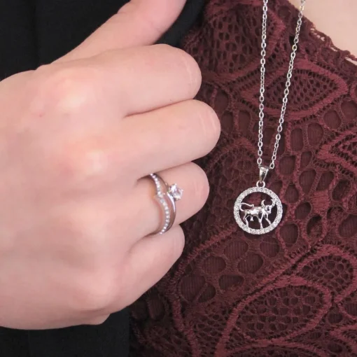 Pendentif Zodiaque Taureau Argenté