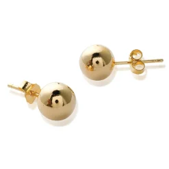 Puces femme plaqué or boules - Y3ZV5ZV